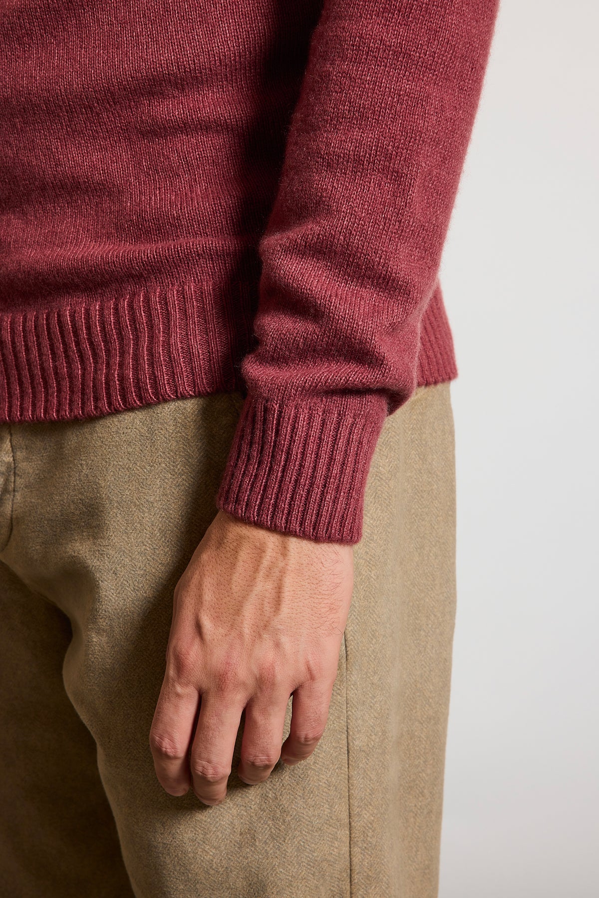 PULL EN CACHEMIRE VIEUX ROSE