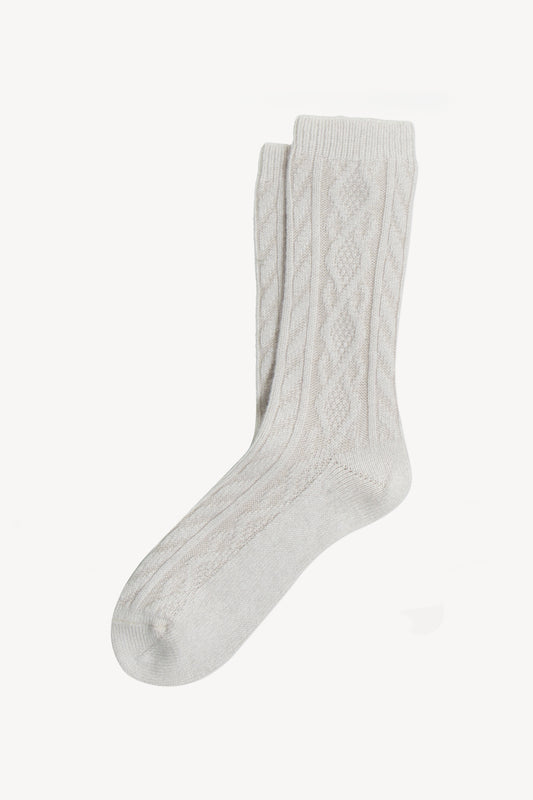 CHAUSSETTES EN CACHEMIRE CRAIE