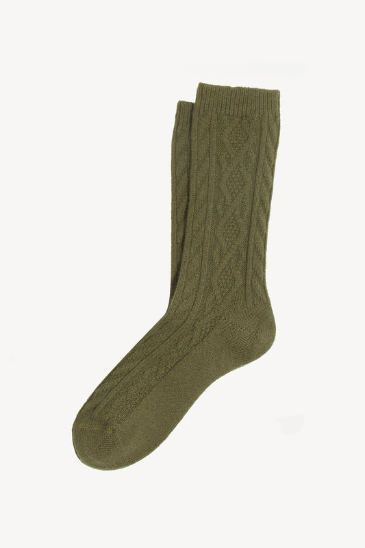 CHAUSSETTES EN CACHEMIRE KAKI