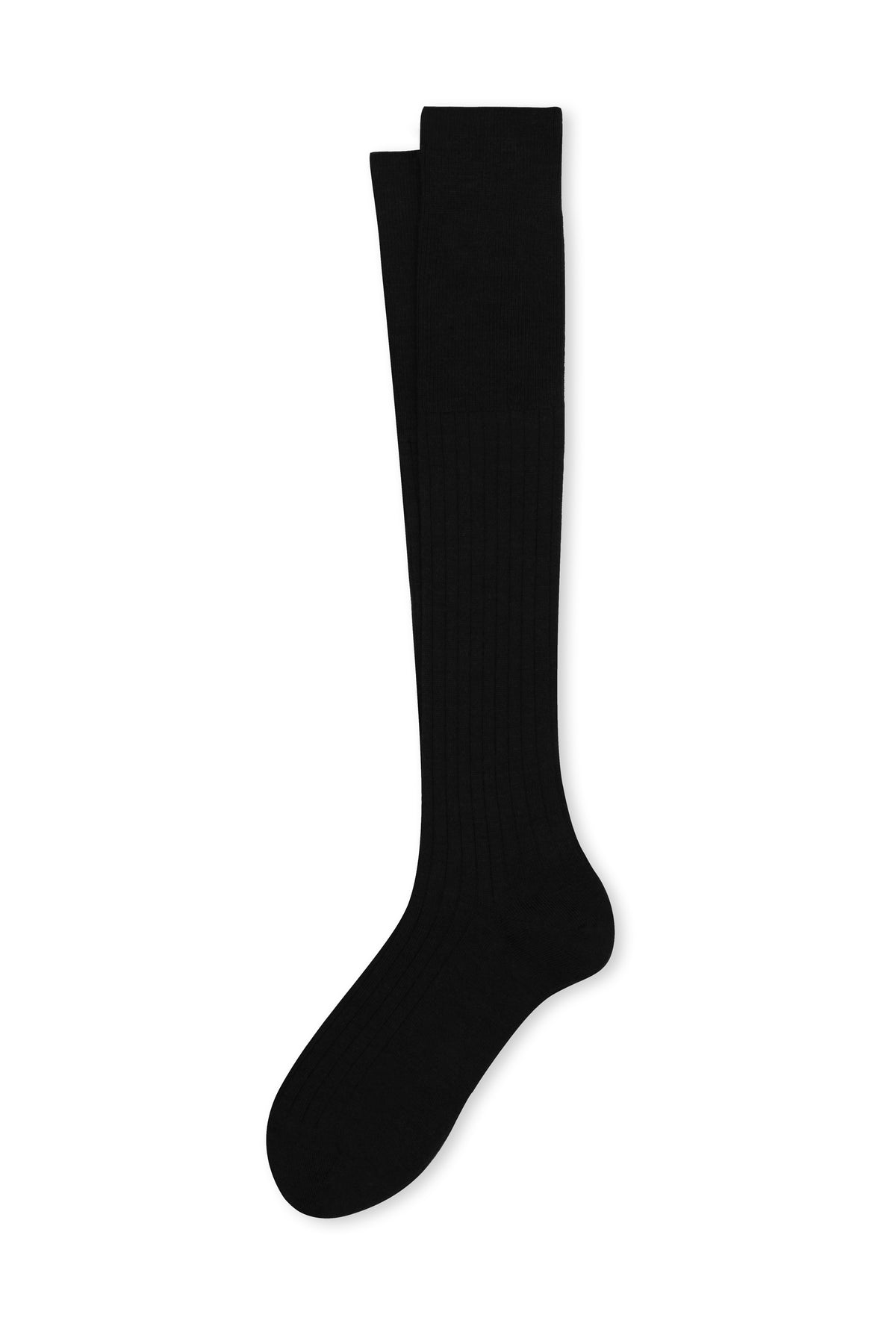 CHAUSSETTES HAUTES EN LAINE NOIRES