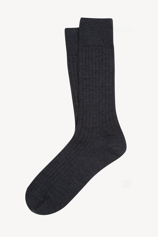 WOOL SOCKS ANTHRACITE
