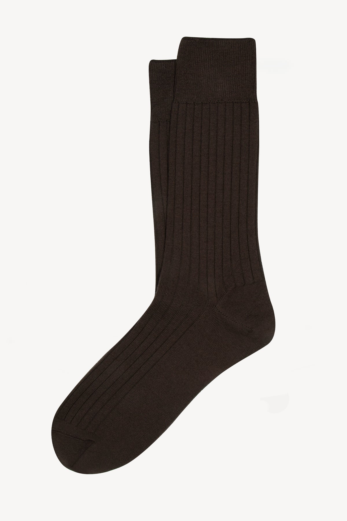 CHAUSSETTES EN LAINE MARRON
