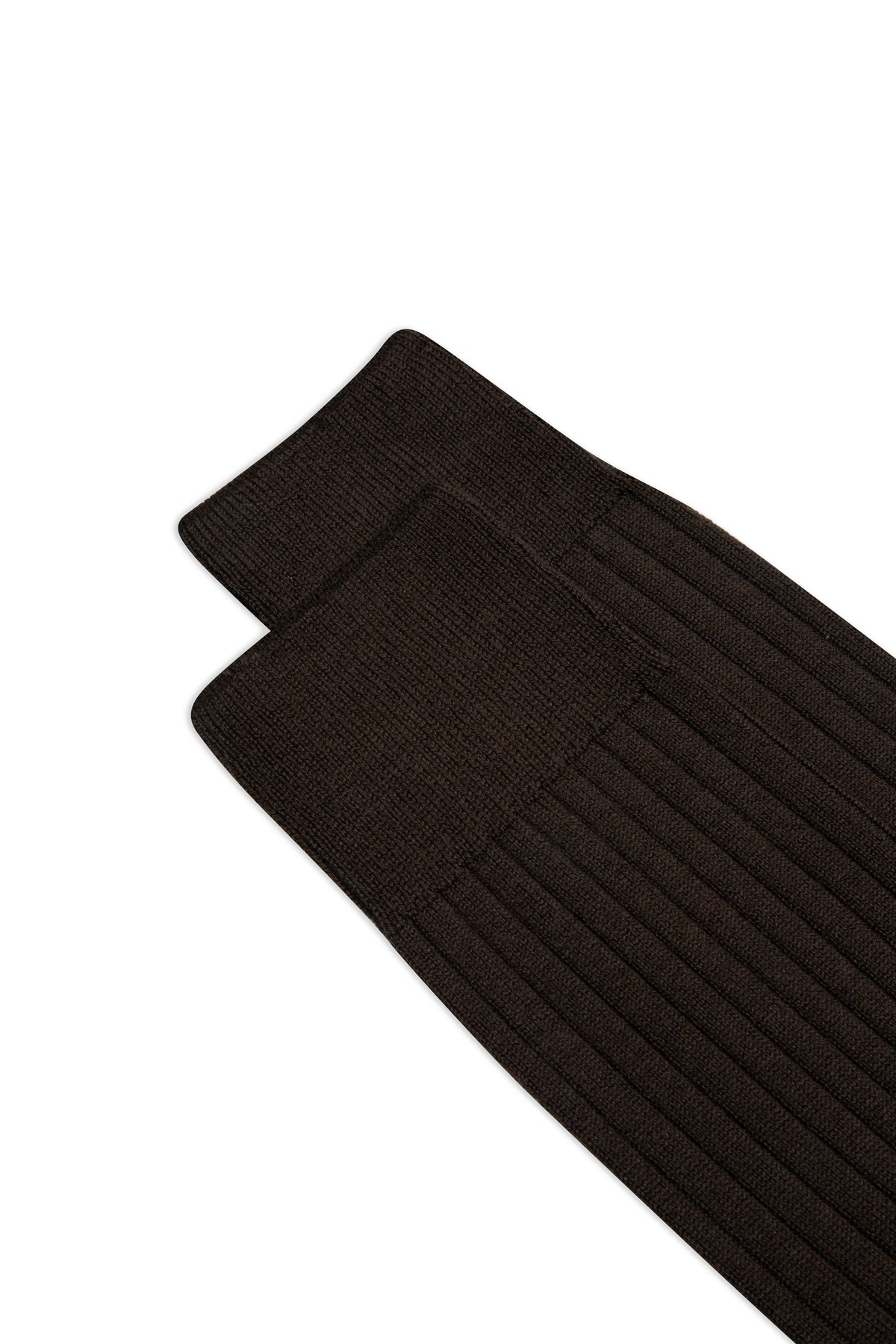 CHAUSSETTES EN LAINE MARRON