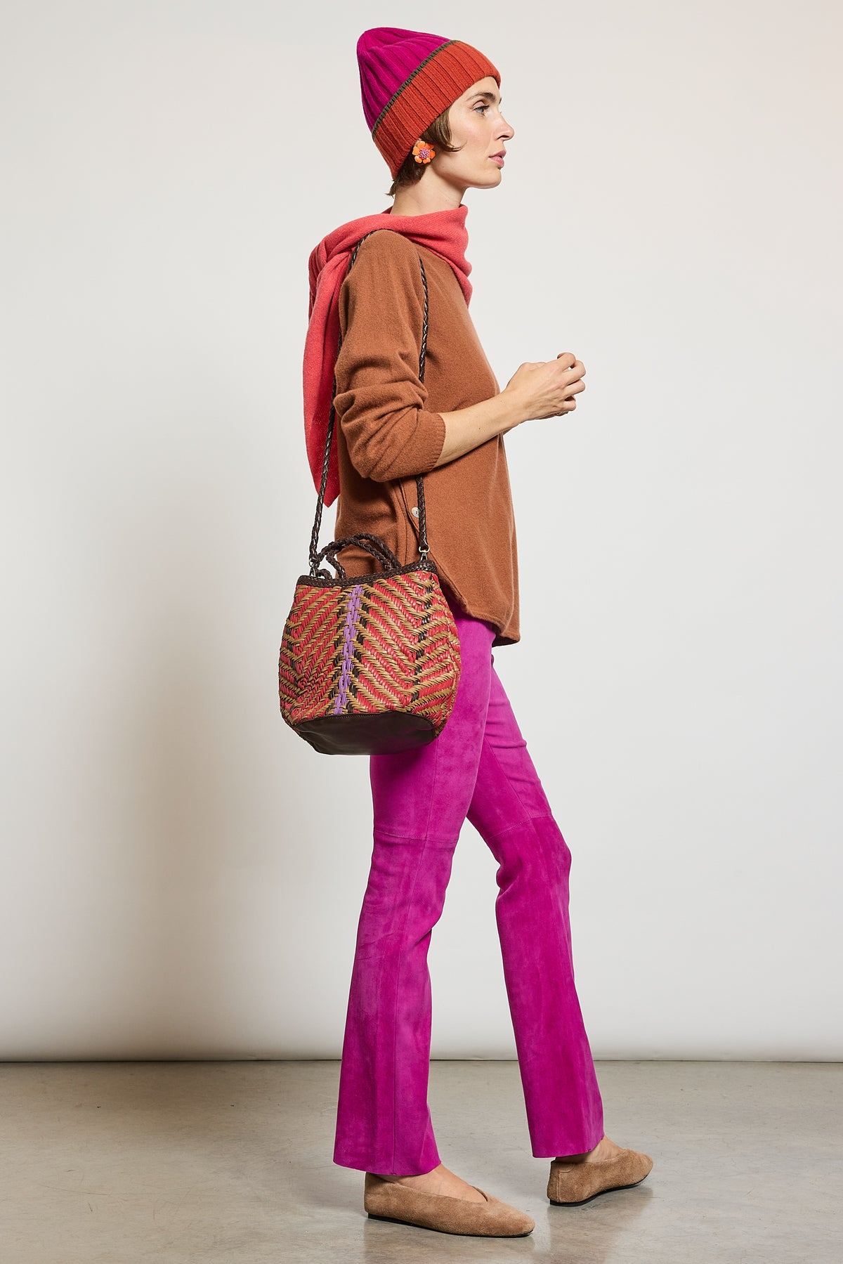 SAC TRÉSSÉ MINI MULTICOLORE