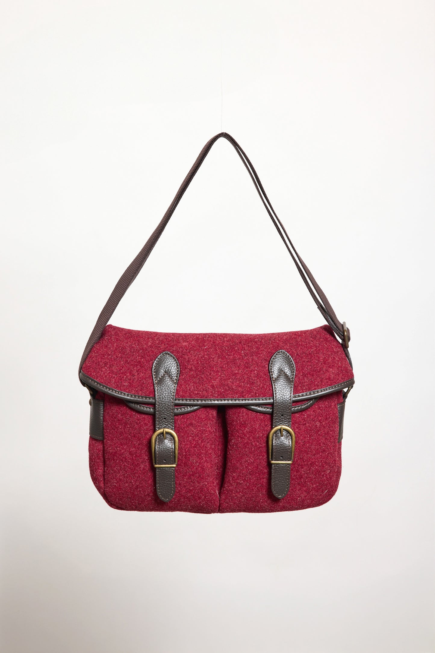 BESACE TWEED BORDEAUX