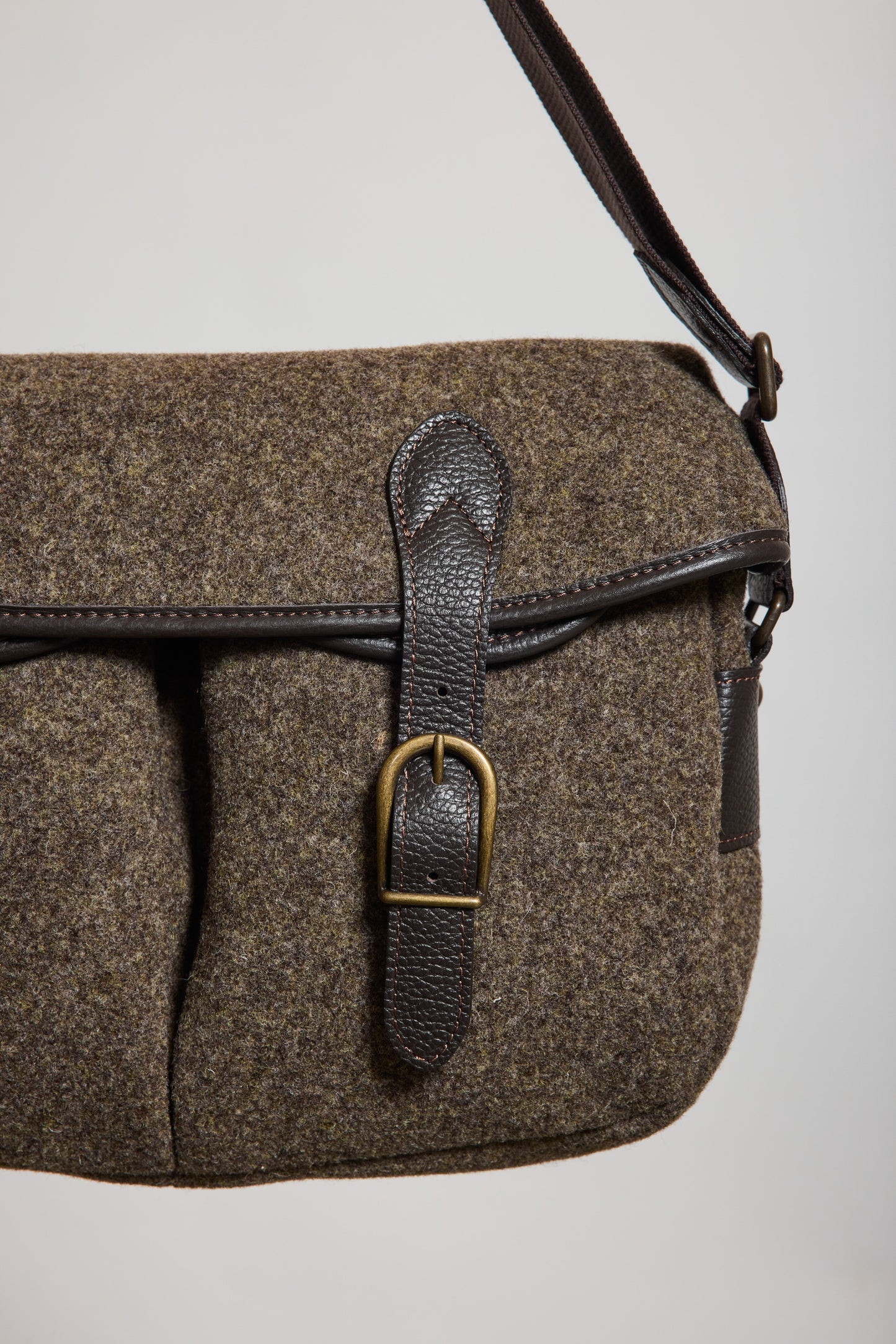 BESACE TWEED KAKI