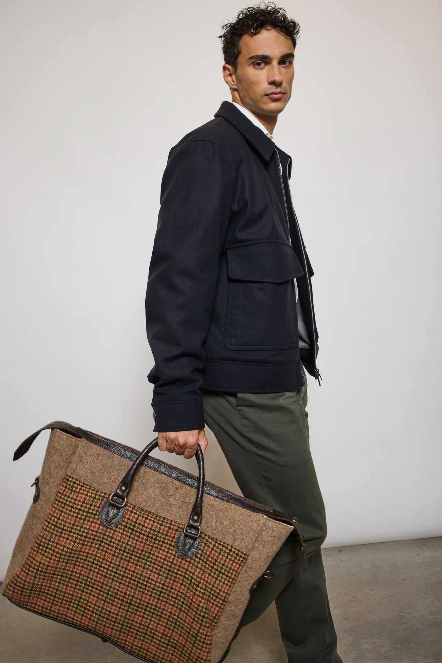 TWEED BAG CAMEL