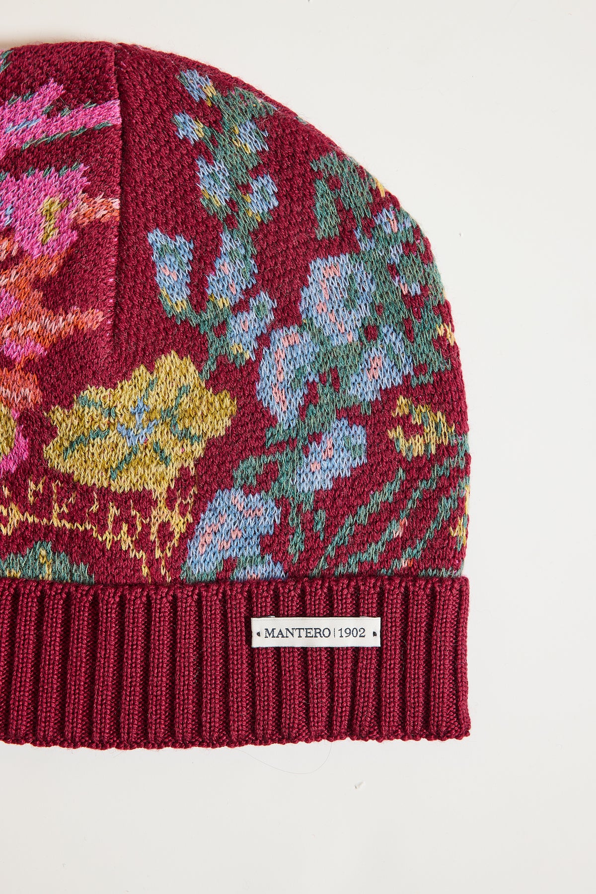 JACQUARD HAT BURGUNDY