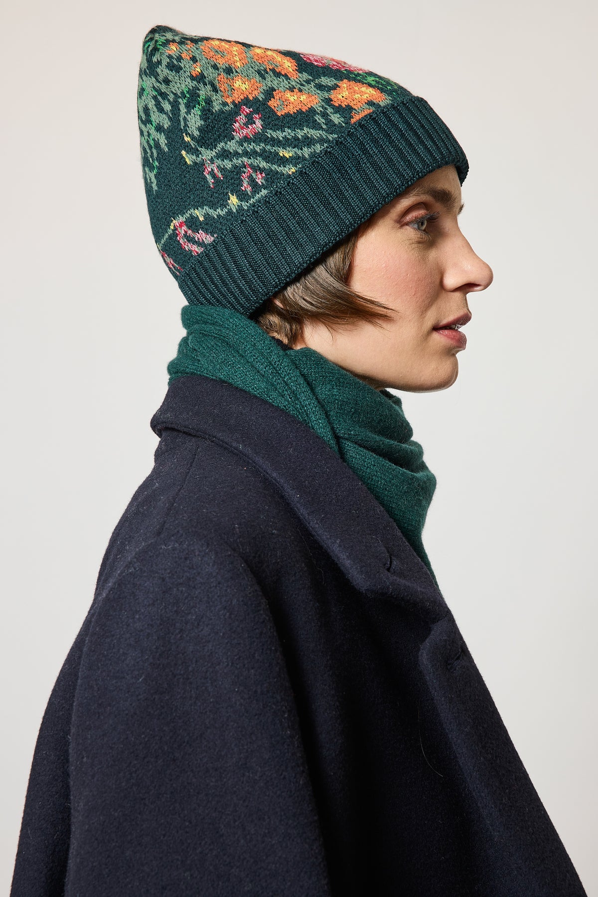 BONNETS JACQUARD VERT
