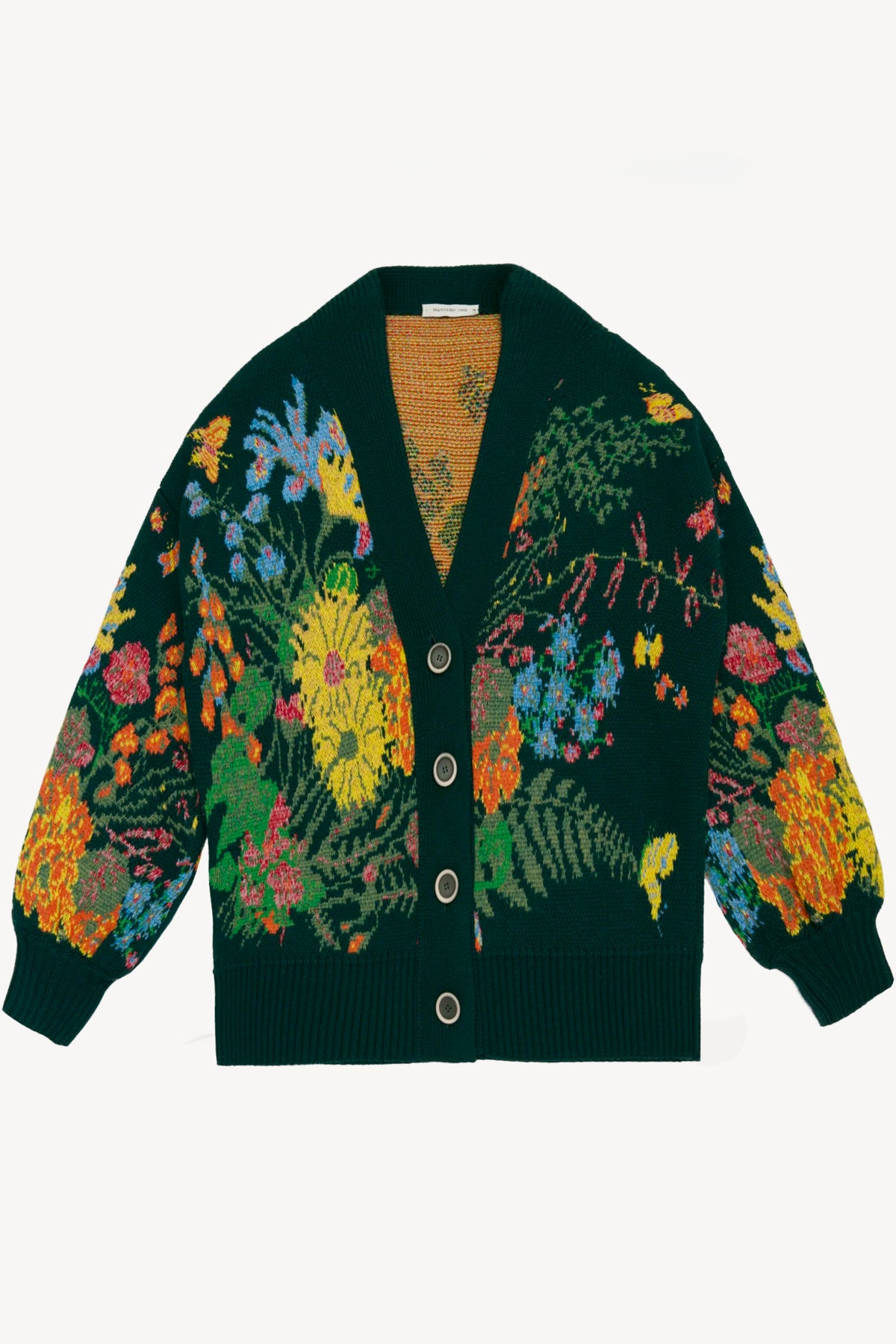 JACQUARD CARDIGAN GREEN