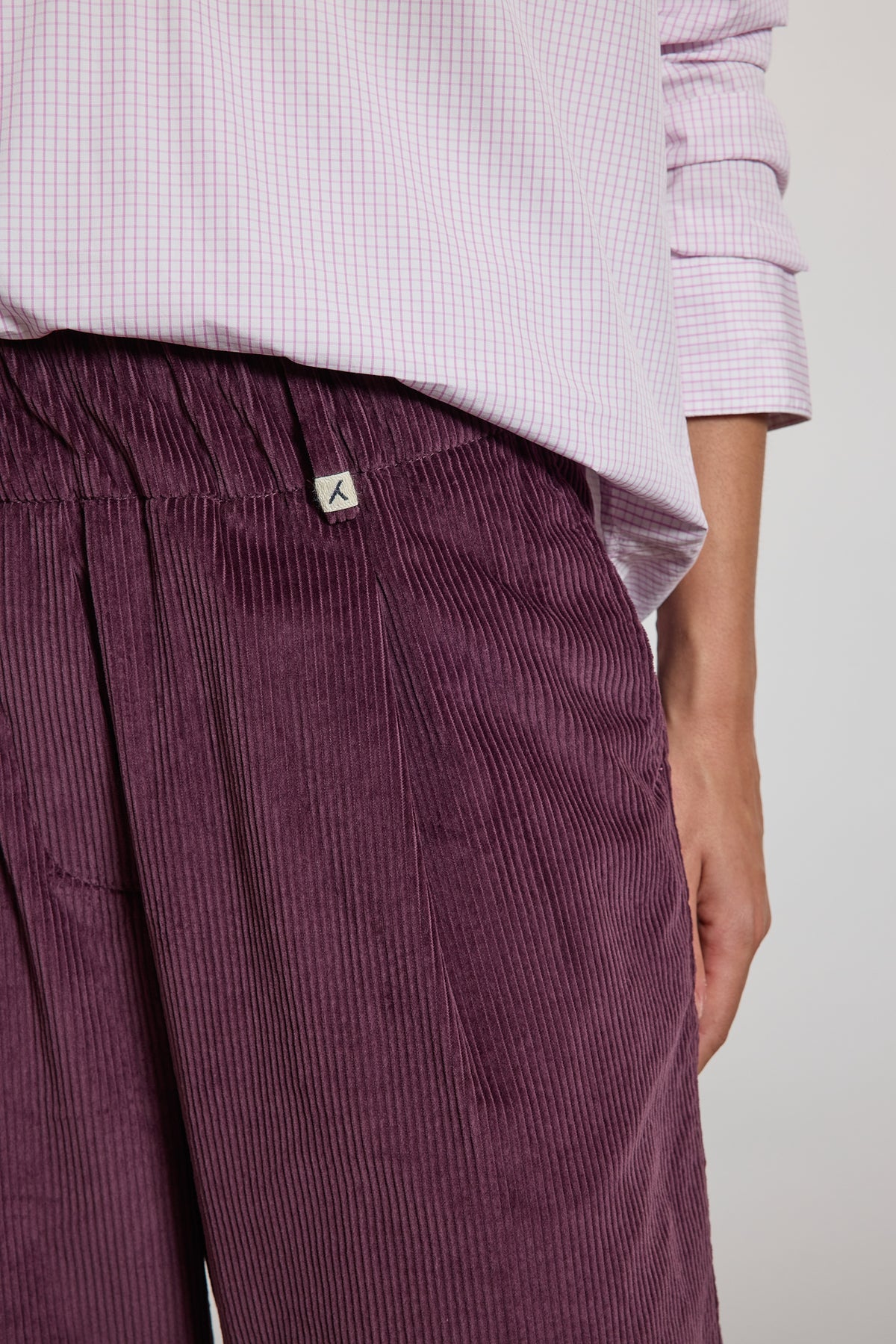 VELVET LARGE PANTS PURPLE