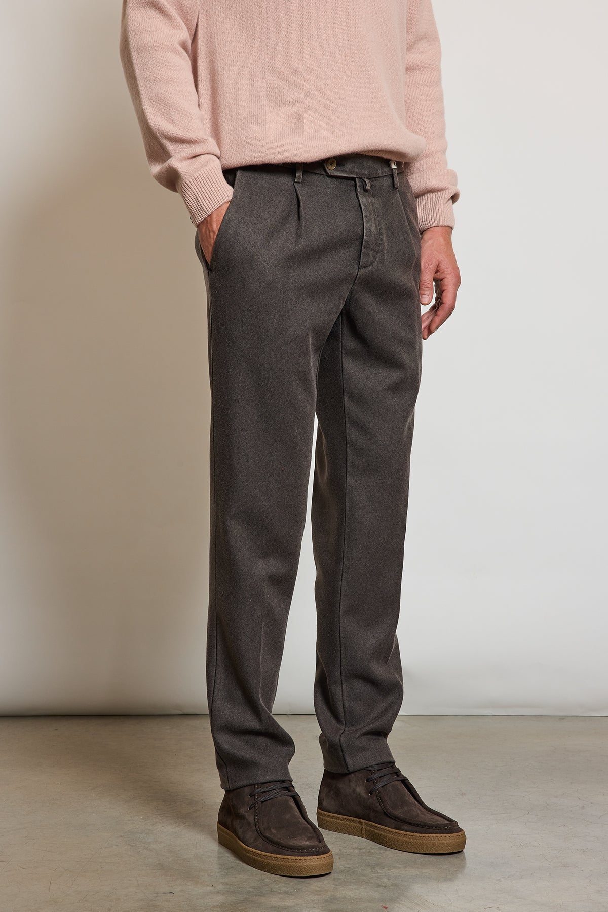 WOOL PANTS CHOCOLATE
