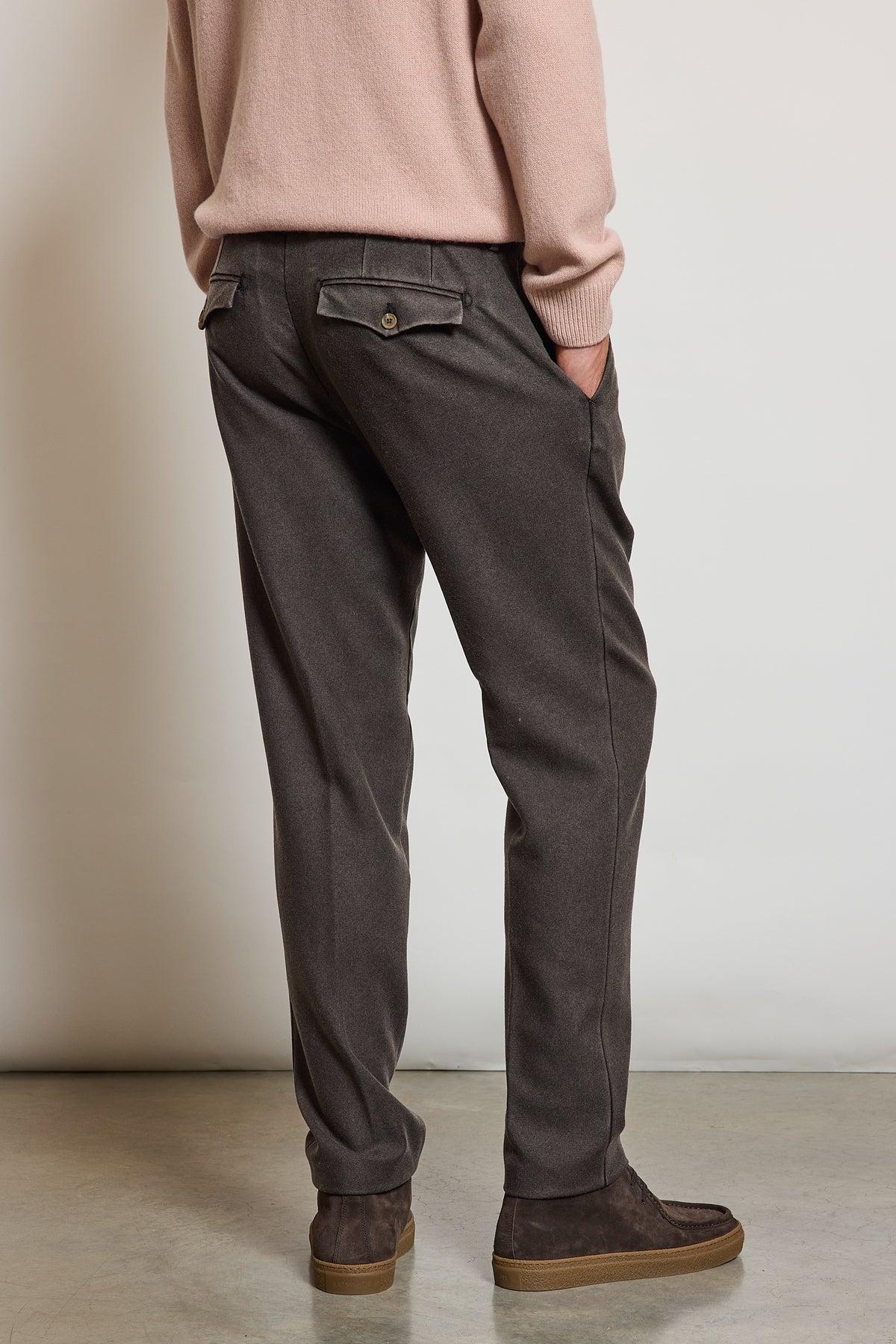 WOOL PANTS CHOCOLATE
