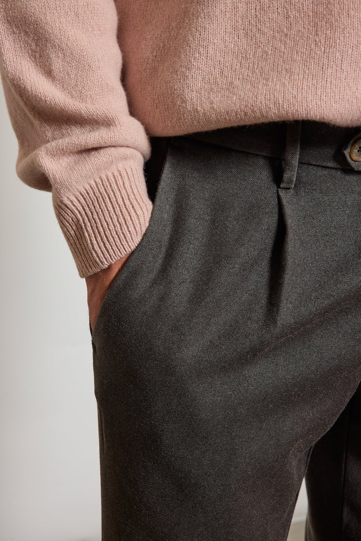 WOOL PANTS CHOCOLATE