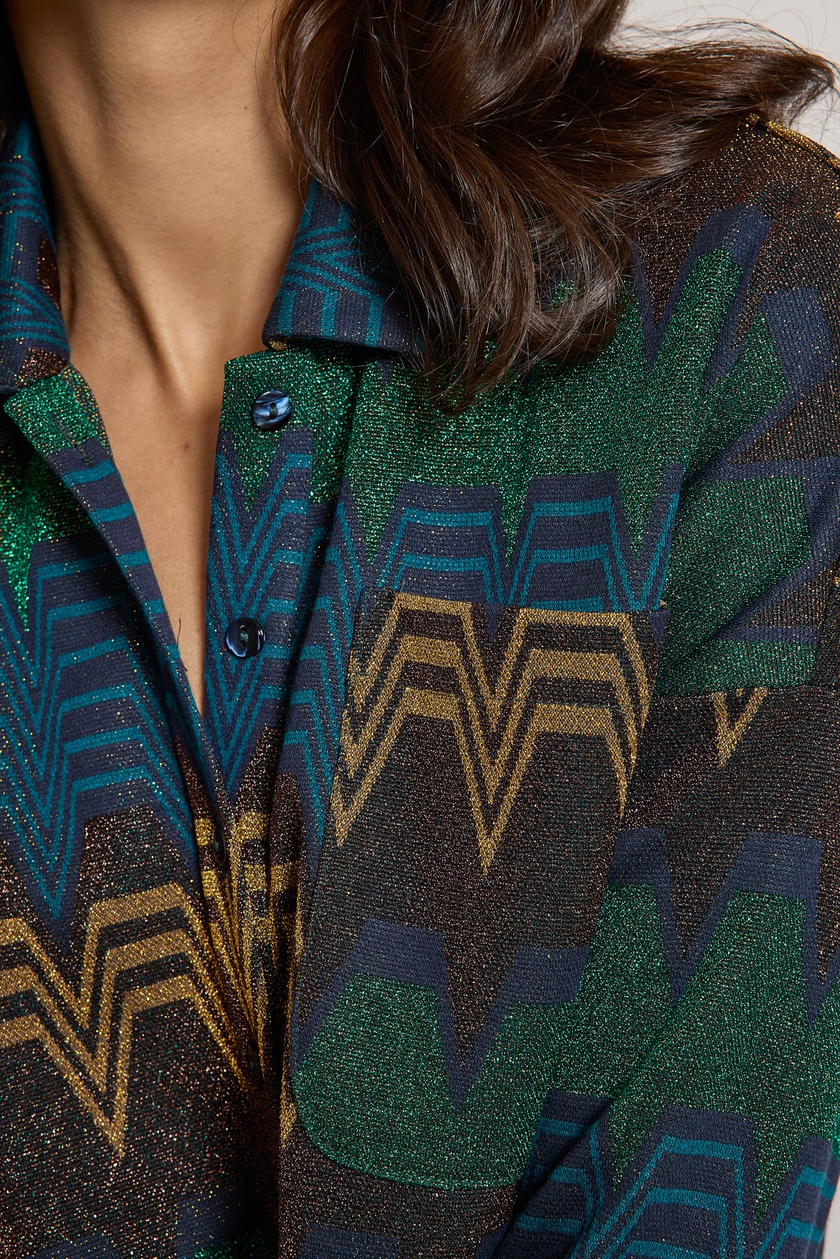 LUREX SHIRT BLUE