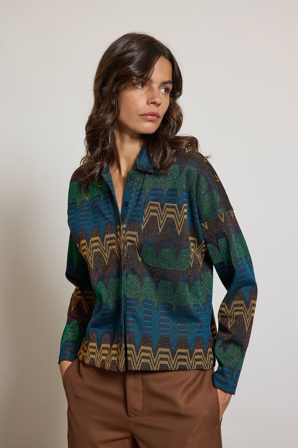 LUREX SHIRT BLUE