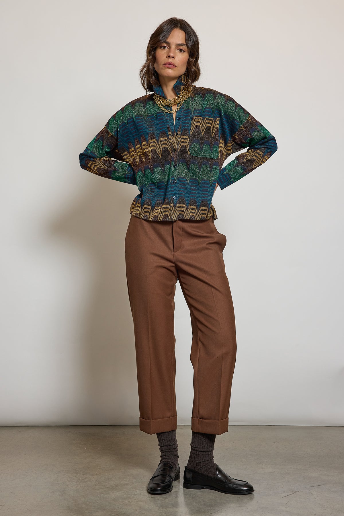 LUREX SHIRT BLUE
