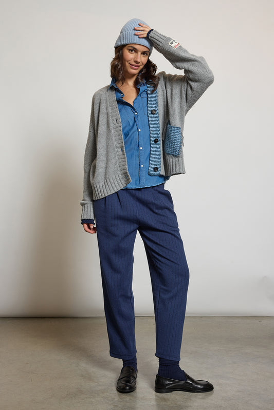 LUREX PANTS BLUE
