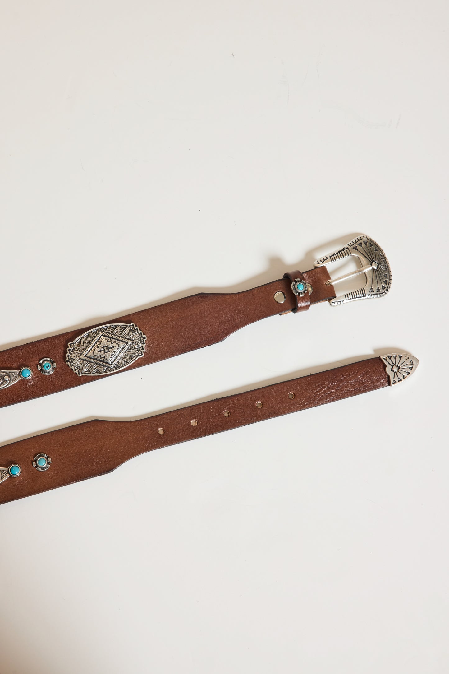 CEINTURE WESTERN CHATAIGNE