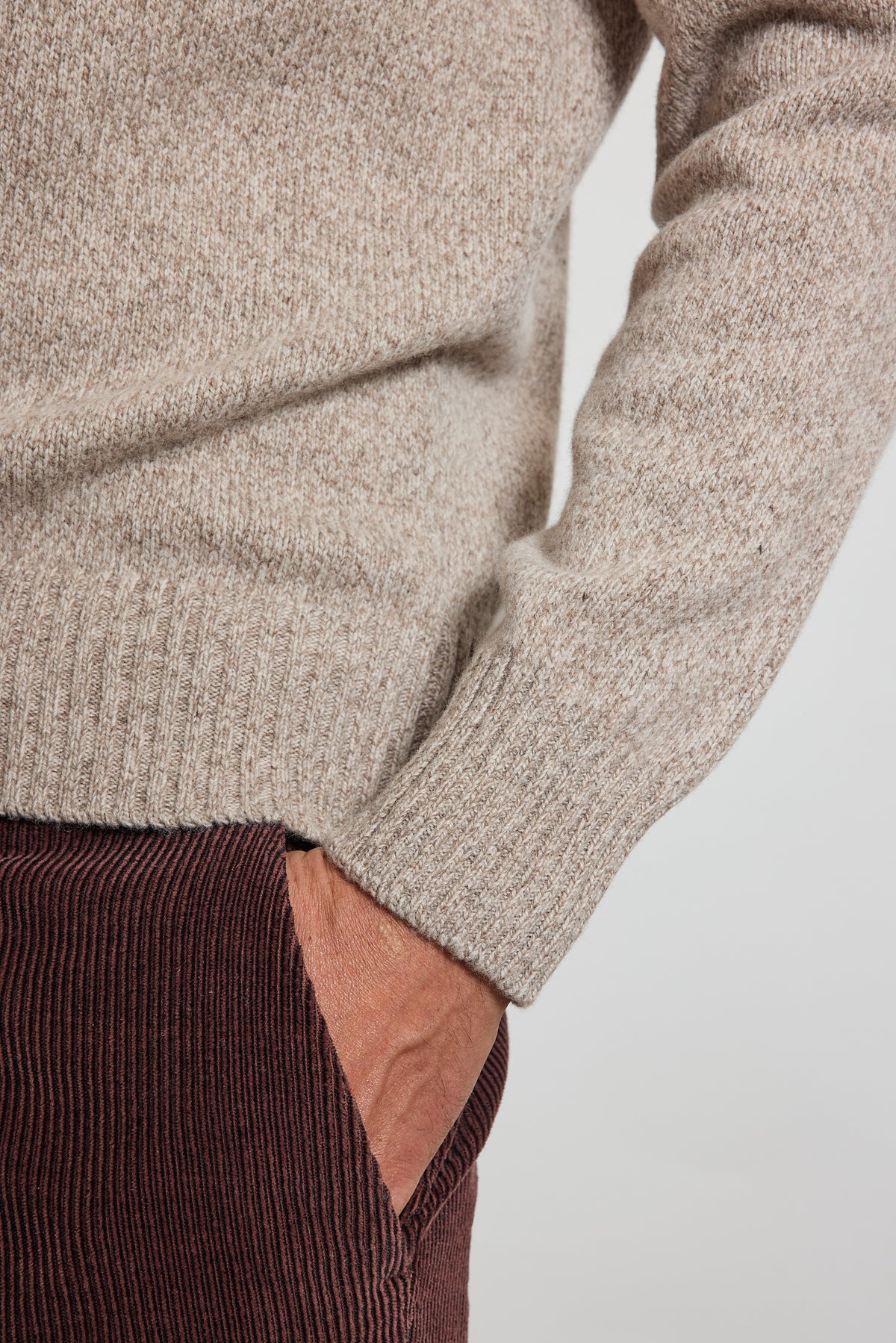 POLO EN LAINE BEIGE