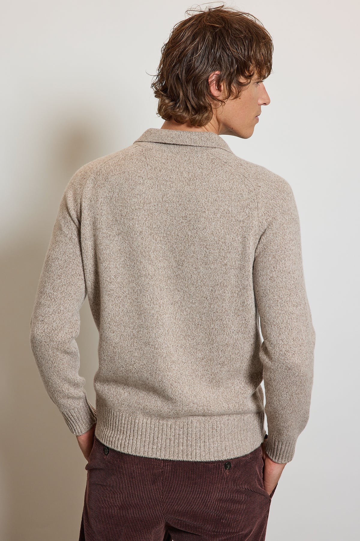POLO EN LAINE BEIGE