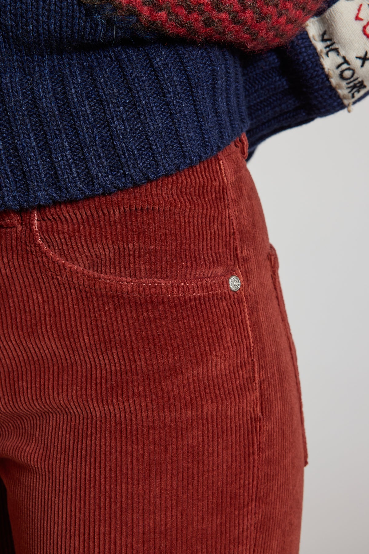 CORDUROY FLARE PANTS SIENNA