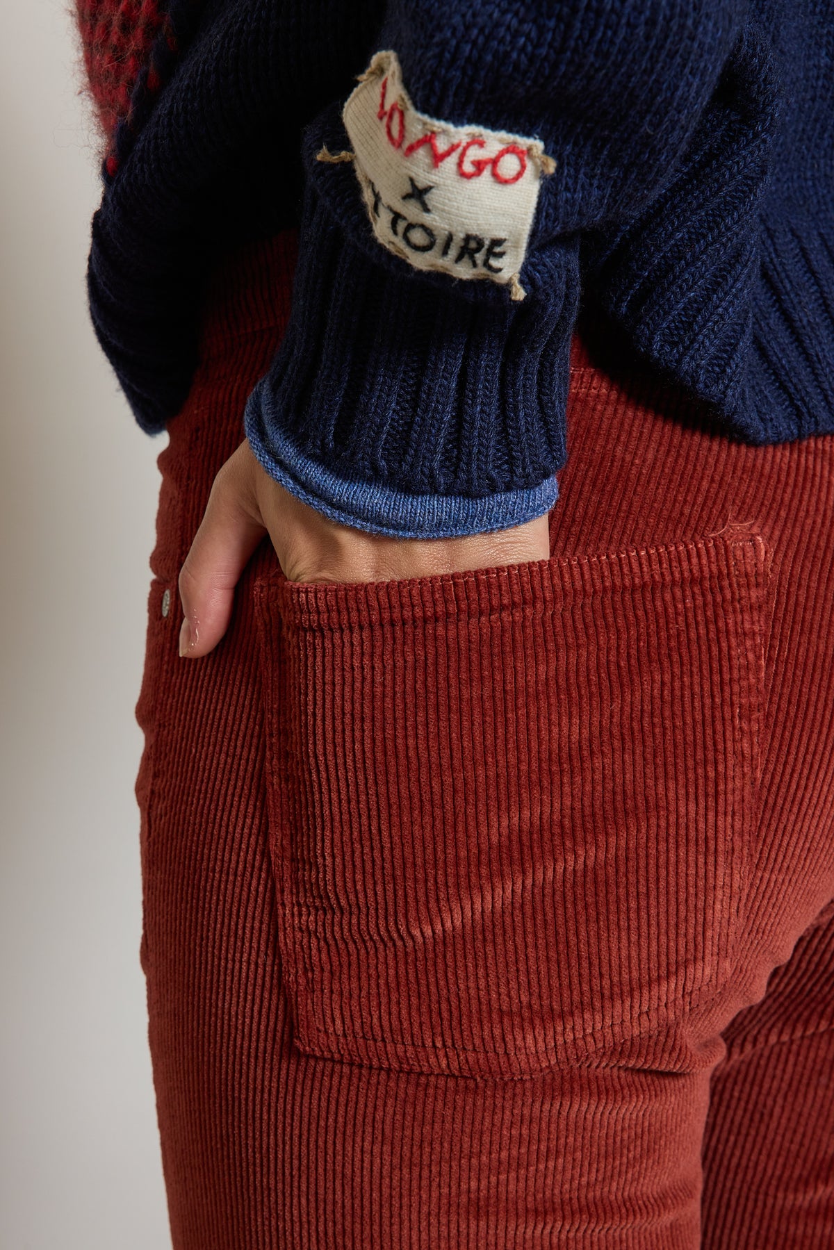 CORDUROY FLARE PANTS SIENNA