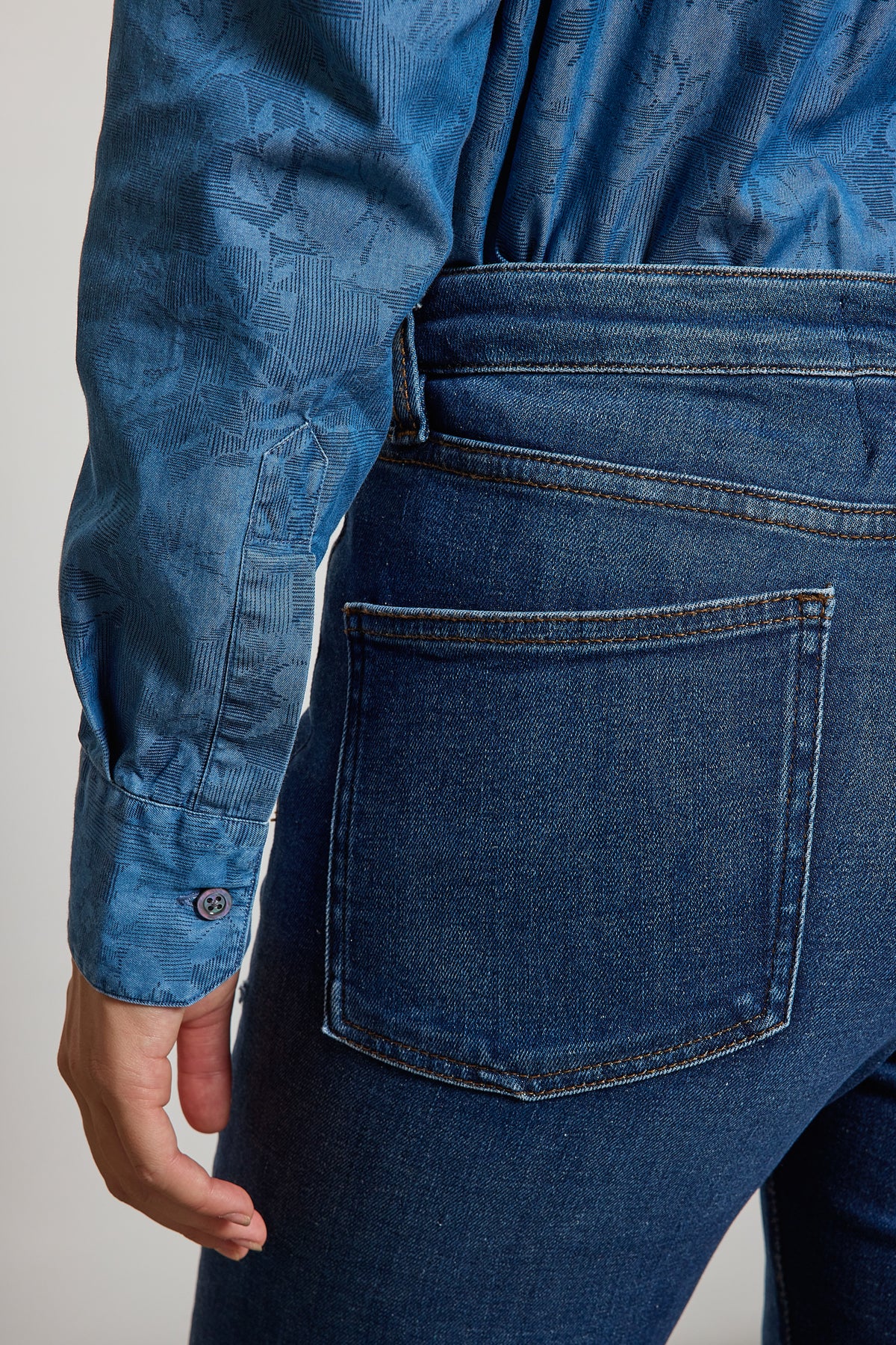 FLARE JEANS WASHED BLUE