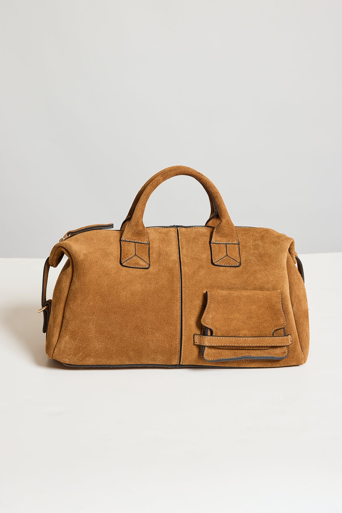 SUEDE BOWLING BAG HONEY