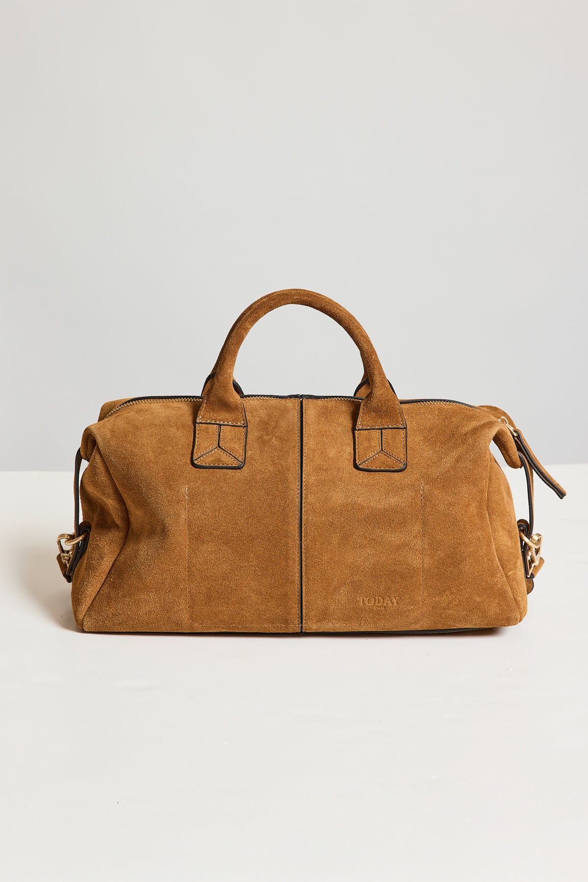 SUEDE BOWLING BAG HONEY