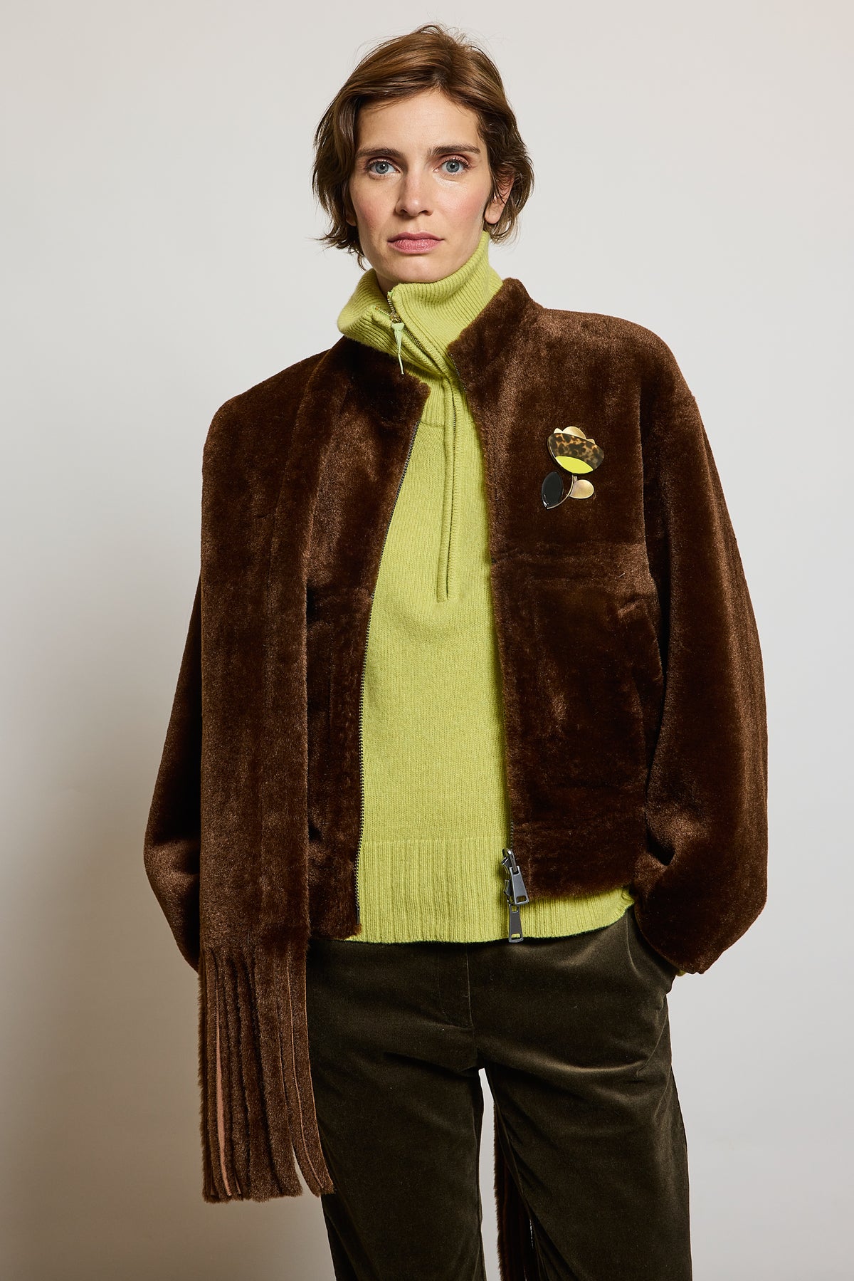 JACKET IN FAUX FUR COCO