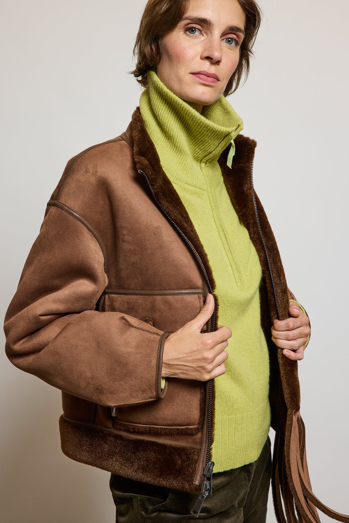 JACKET IN FAUX FUR COCO