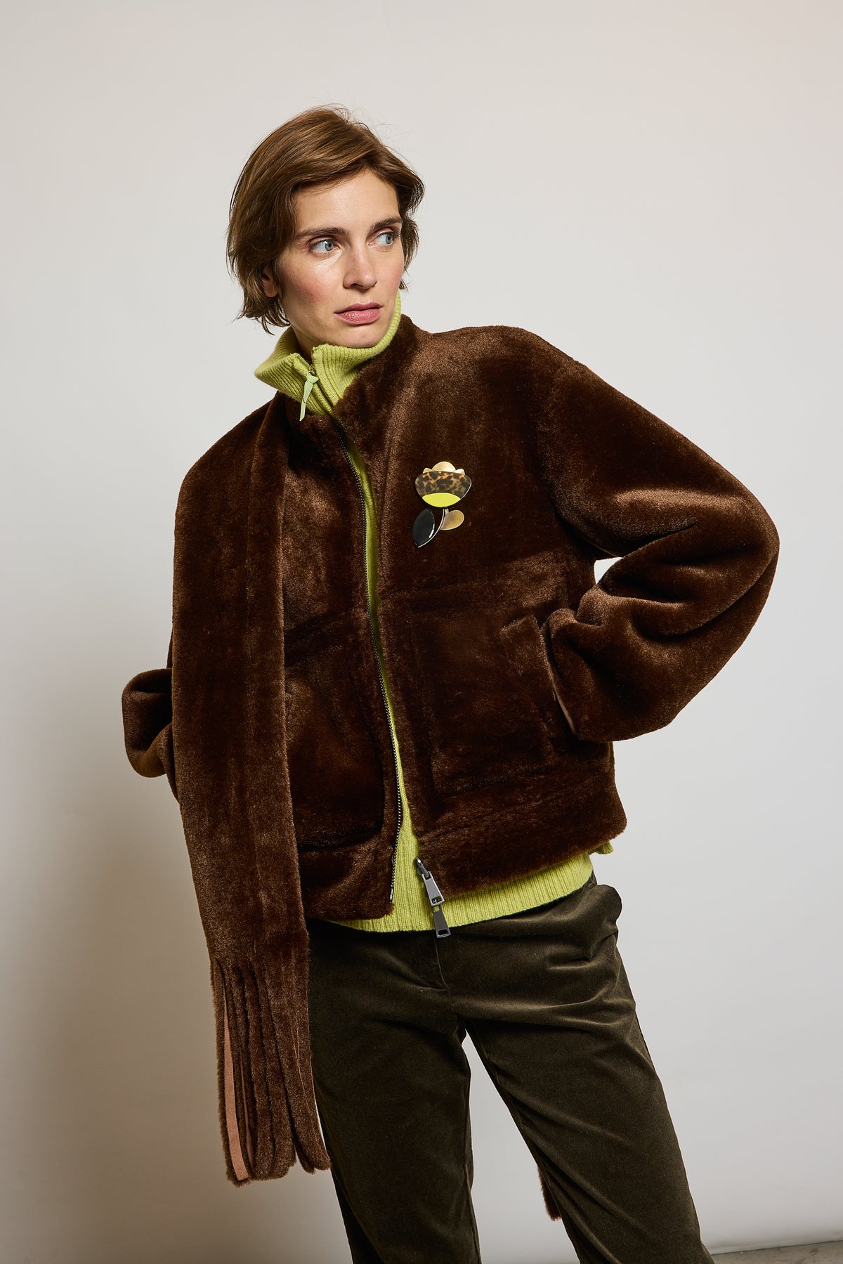 JACKET IN FAUX FUR COCO