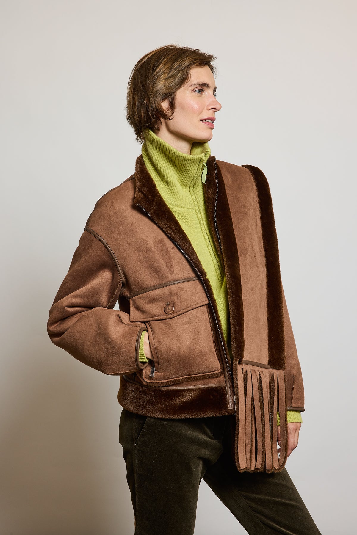JACKET IN FAUX FUR COCO
