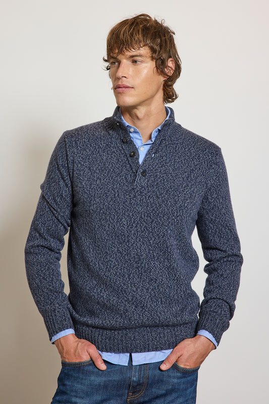 PULL EN LAINE ET CACHEMIRE JEAN