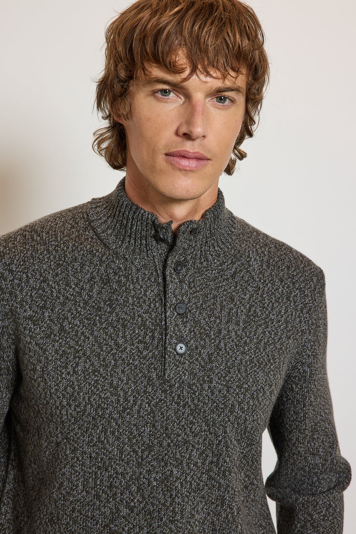 WOOL AND CASHMERE SWEATER KHAKI