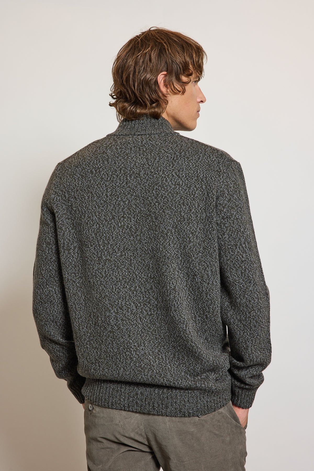WOOL AND CASHMERE SWEATER KHAKI