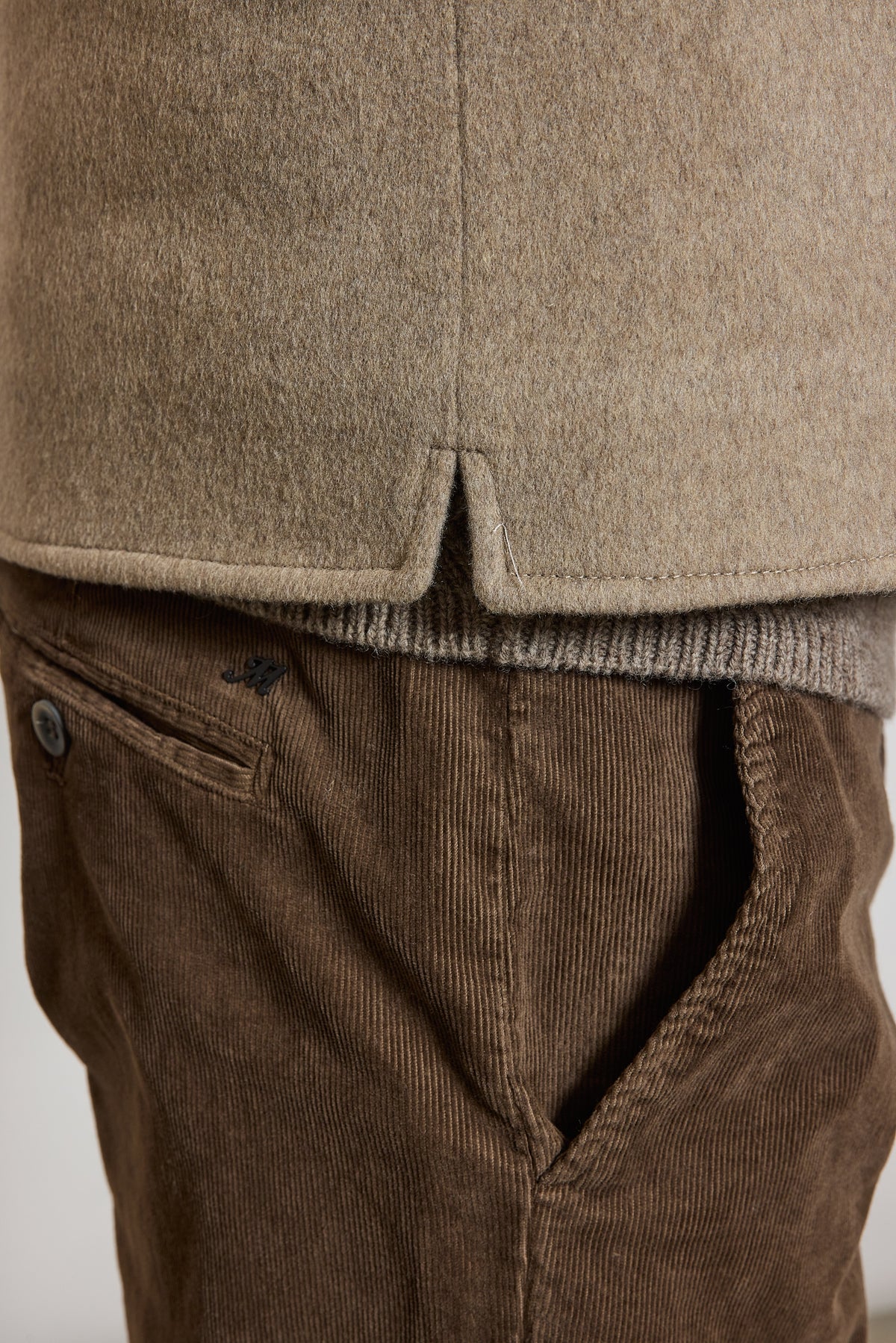 GILET JERSEY LAINE & CACHEMIRE TAUPE