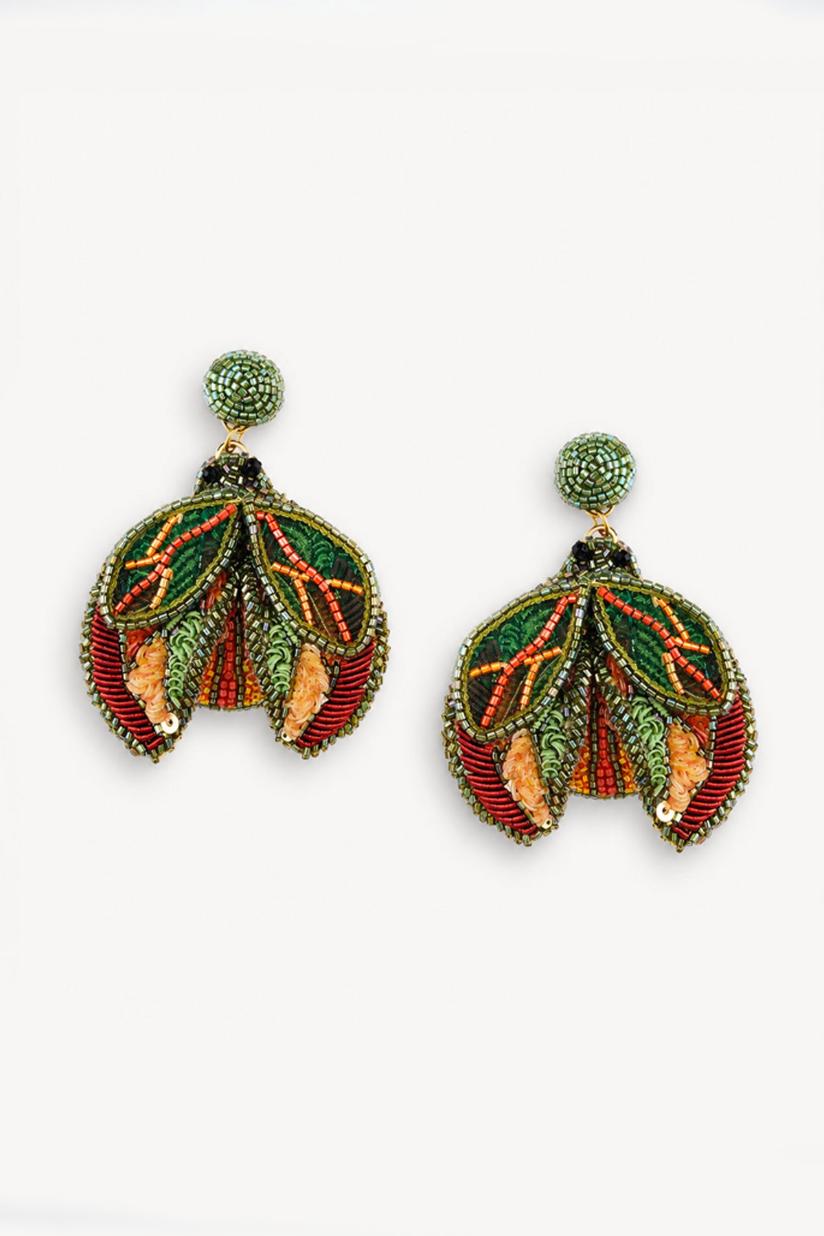 BUTTERFLY EARINGS GREEN