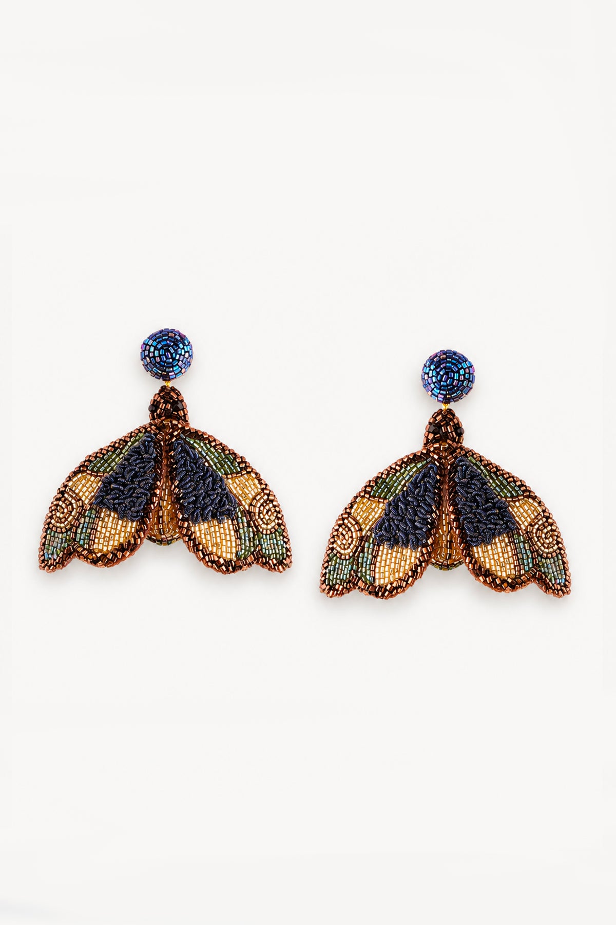 BUTTERFLY EARINGS NAVY