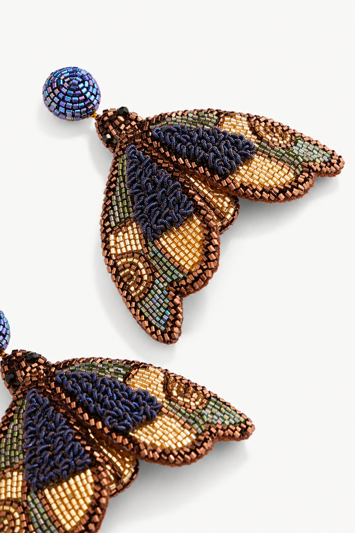 BUTTERFLY EARINGS NAVY