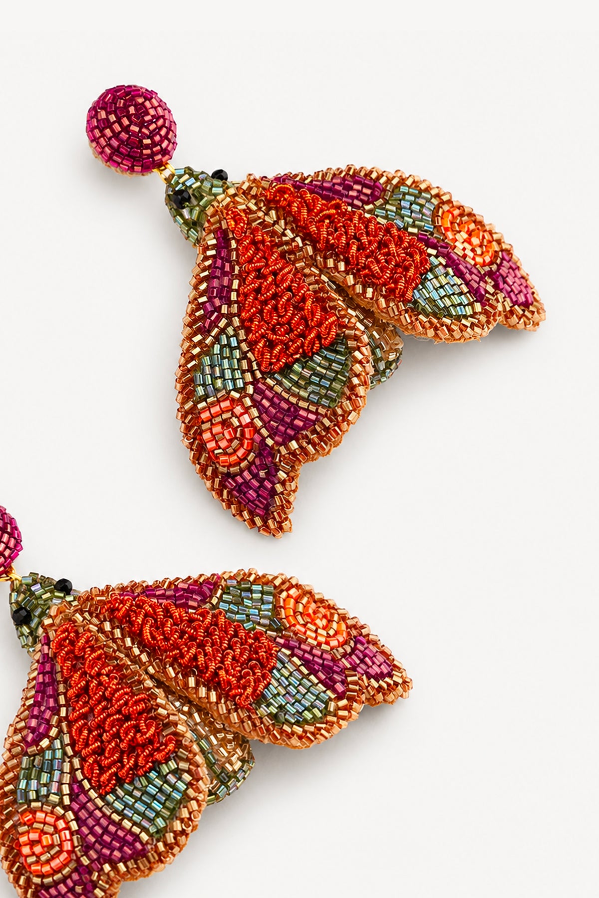BUTTERFLY EARINGS ORANGE