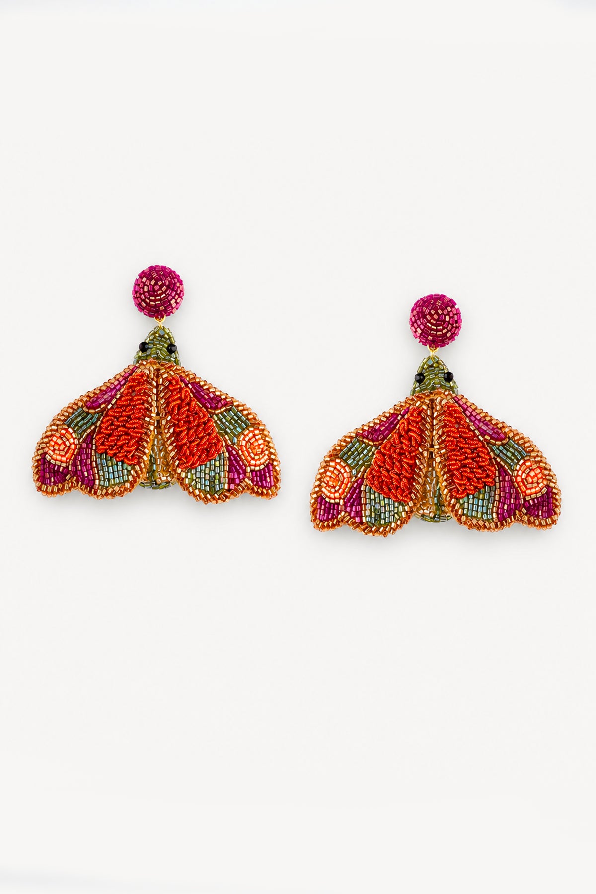 BUTTERFLY EARINGS ORANGE