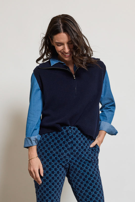 WOOL SWEATER NAVY
