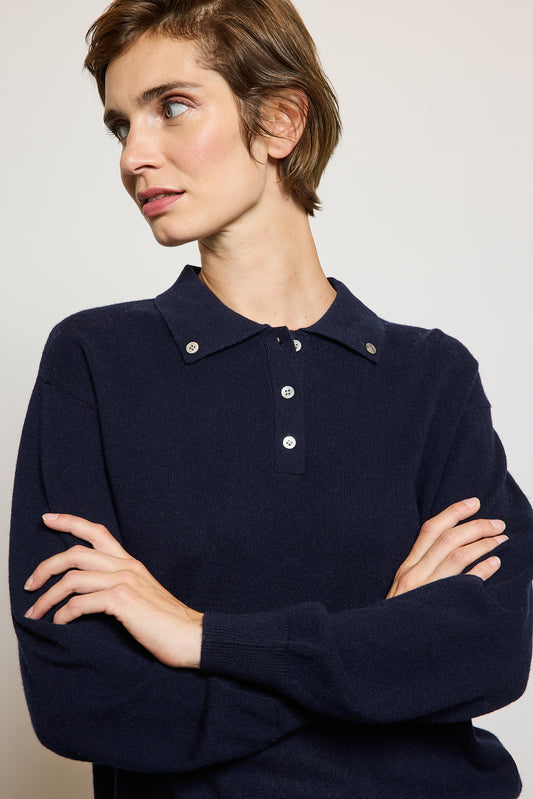 PULL POLO BUTTON DOWN MARINE