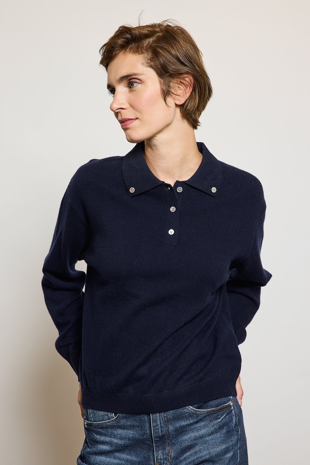 PULL POLO BUTTON DOWN MARINE