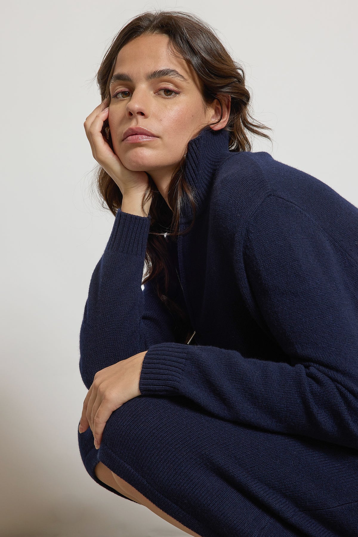 WOOL MERINOS DRESS NAVY