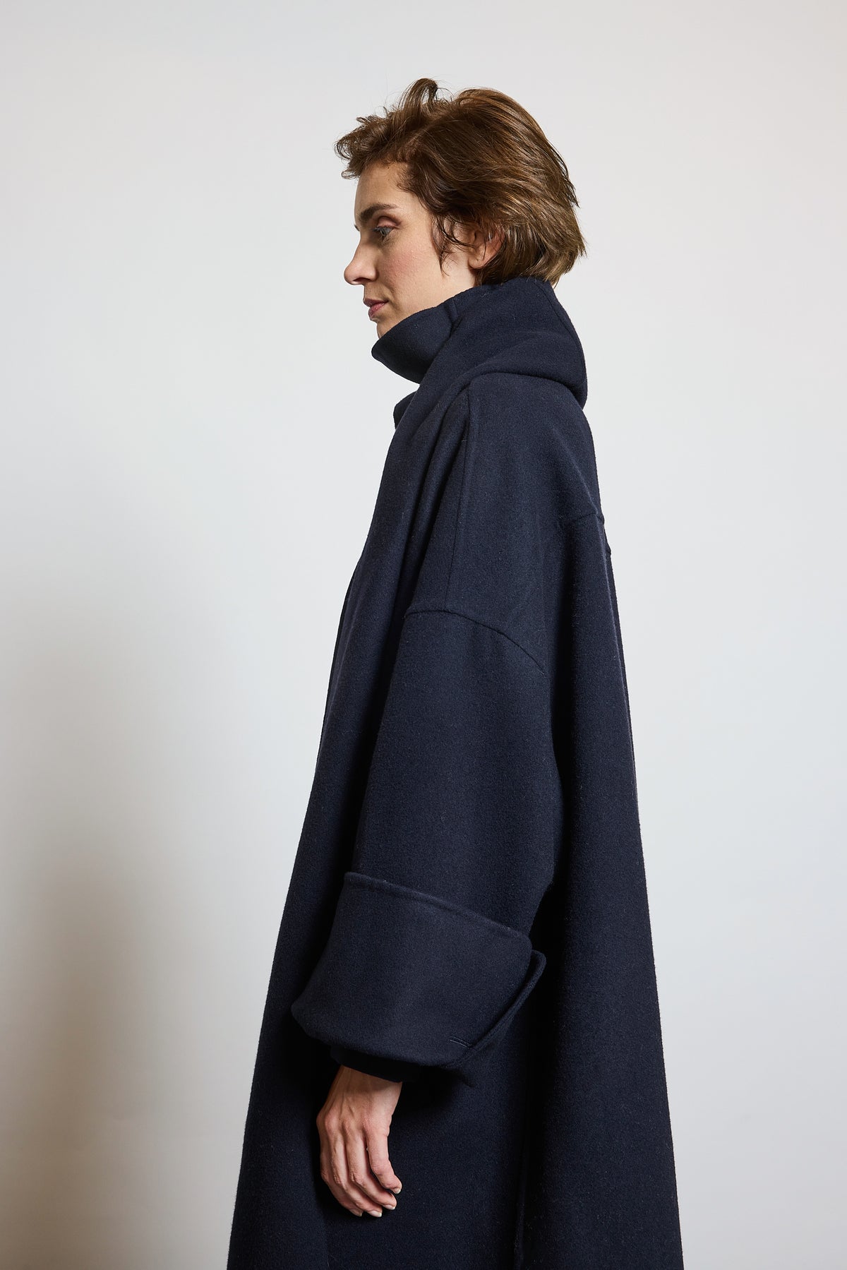 MANTEAU DOUBLE FACE MARINE