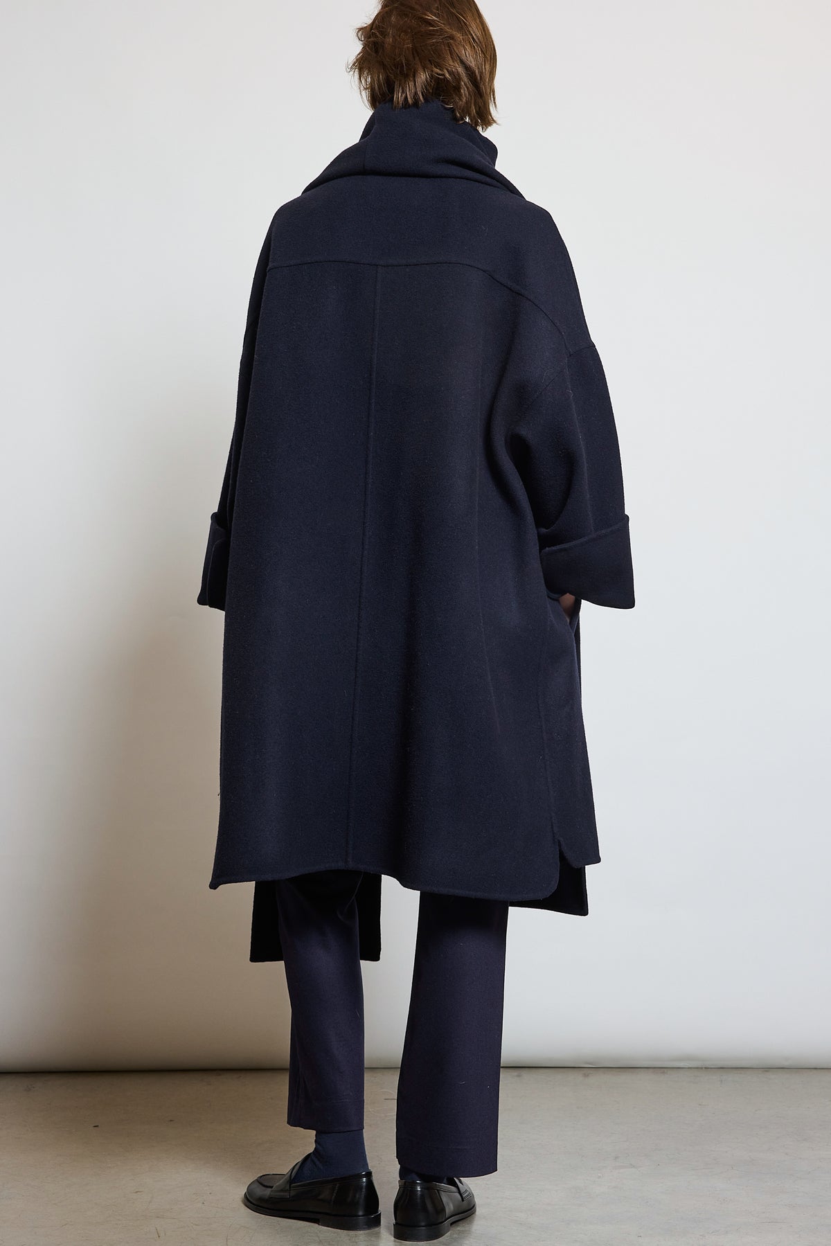 MANTEAU DOUBLE FACE MARINE