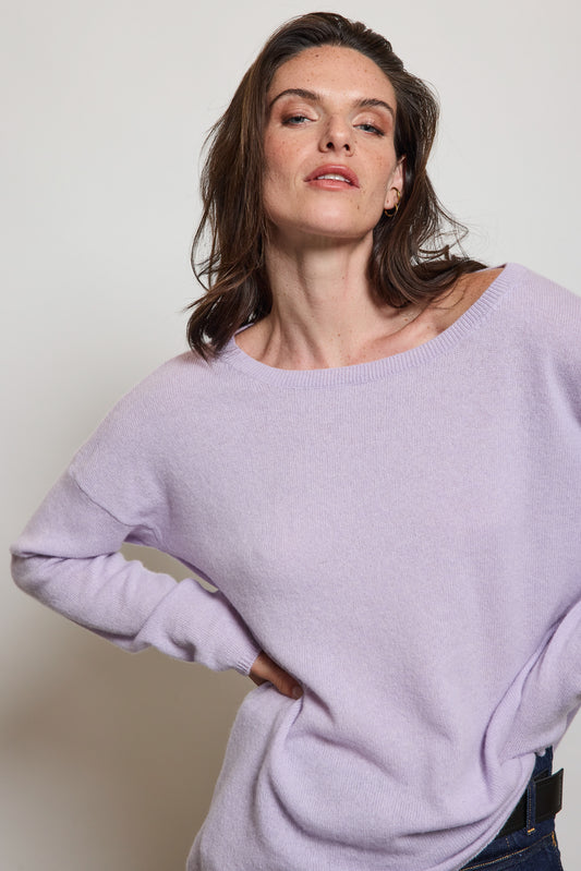 CASHMERE SWEATER LILAC